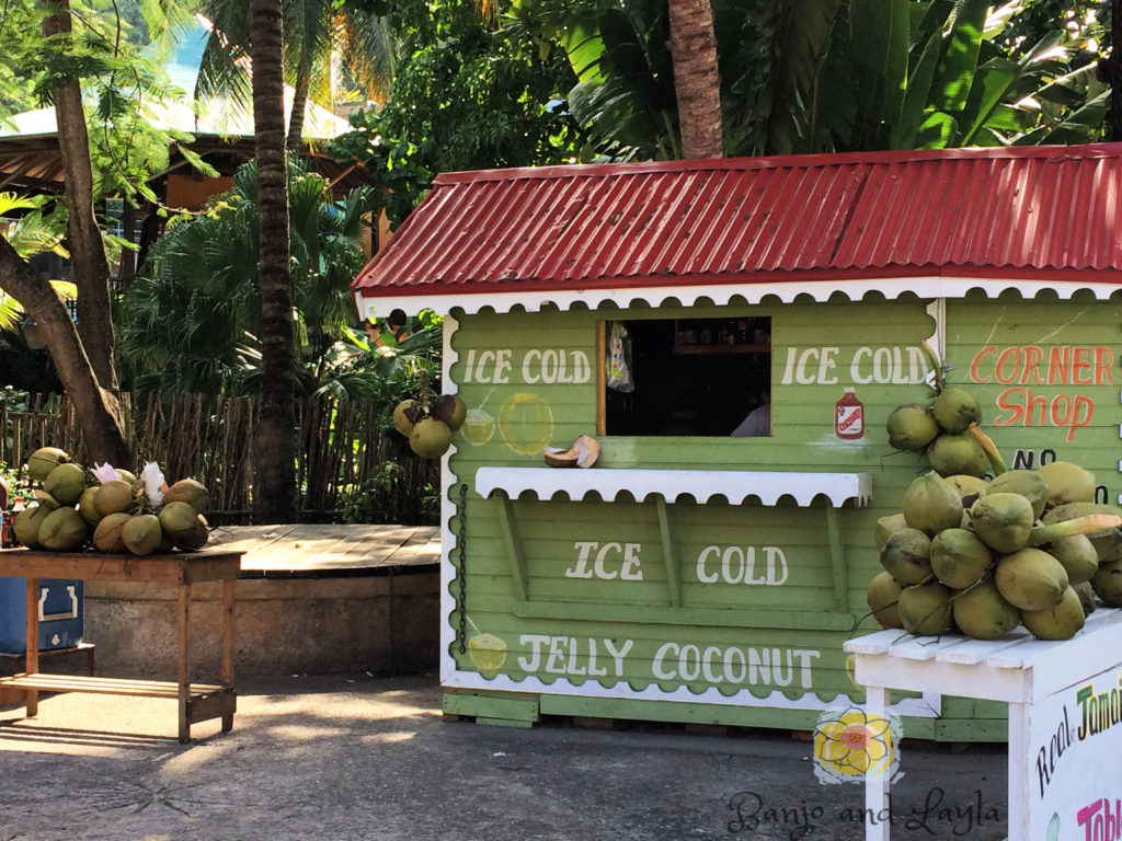 Coconut stand in Jamaica