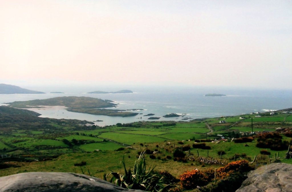 Scenic drive along the Ring of Kerry in Ireland.