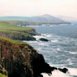 Crashing waves on the Ireland Shore along the Ring of Kerry
