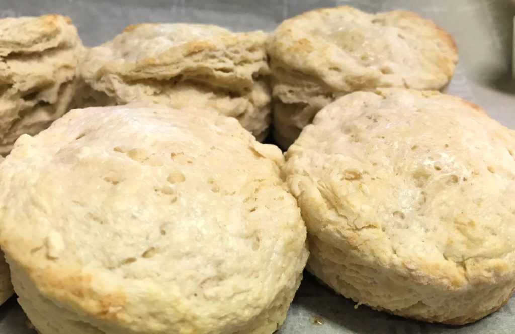 Hot Flaky Homemade Buttermilk Biscuits