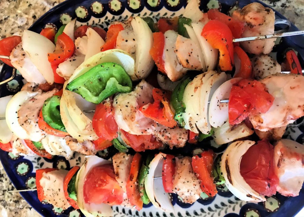 Lots of colors in the Grilled Chicken Kabob