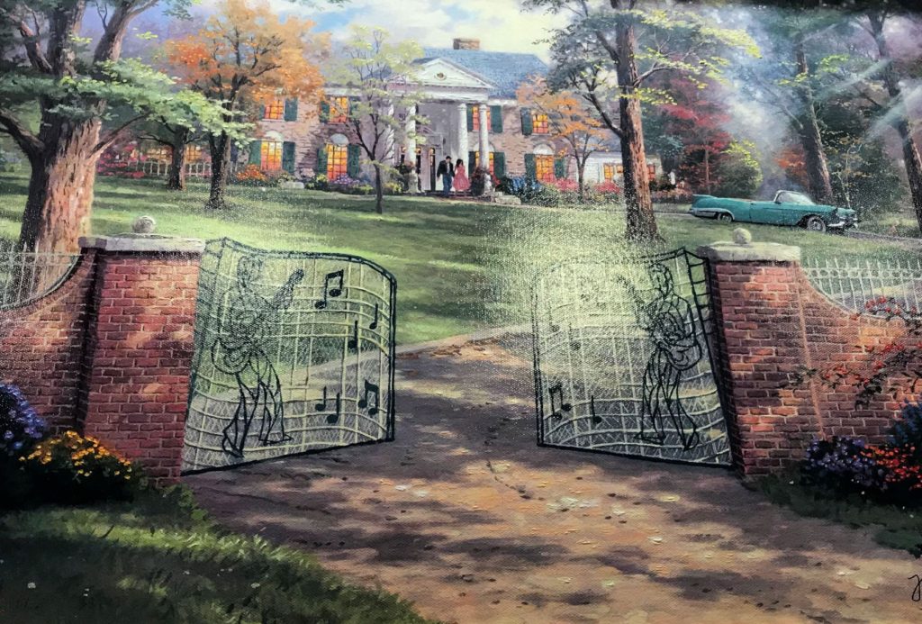 The gates of Graceland in Memphis, Tennessee
