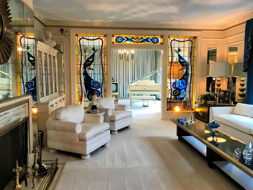 Living Room at Graceland Mansion