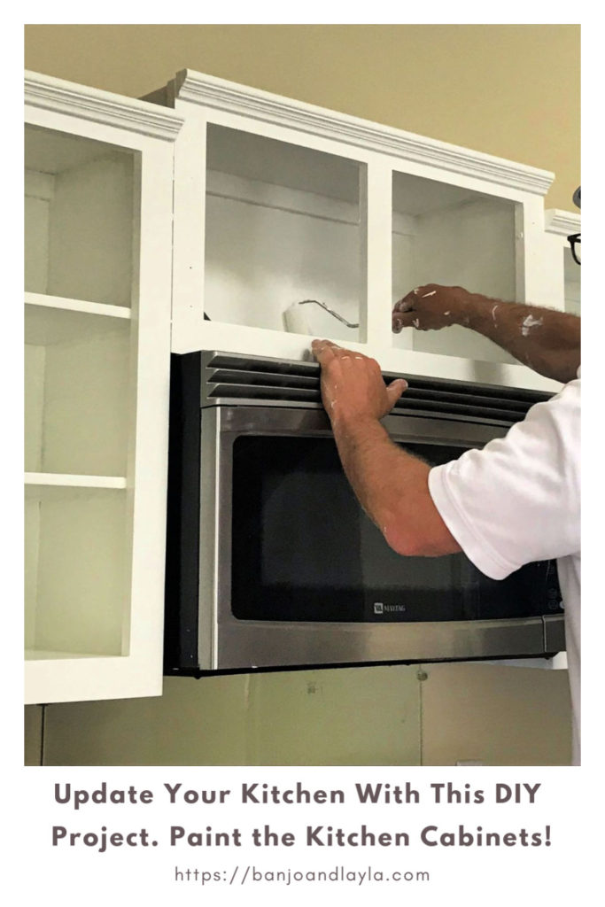 Update Kitchen by Painting Kitchen Cabinets