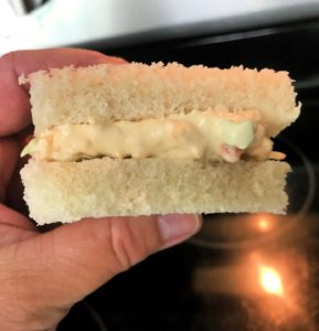 Creamy pimento cheese finger sandwiches