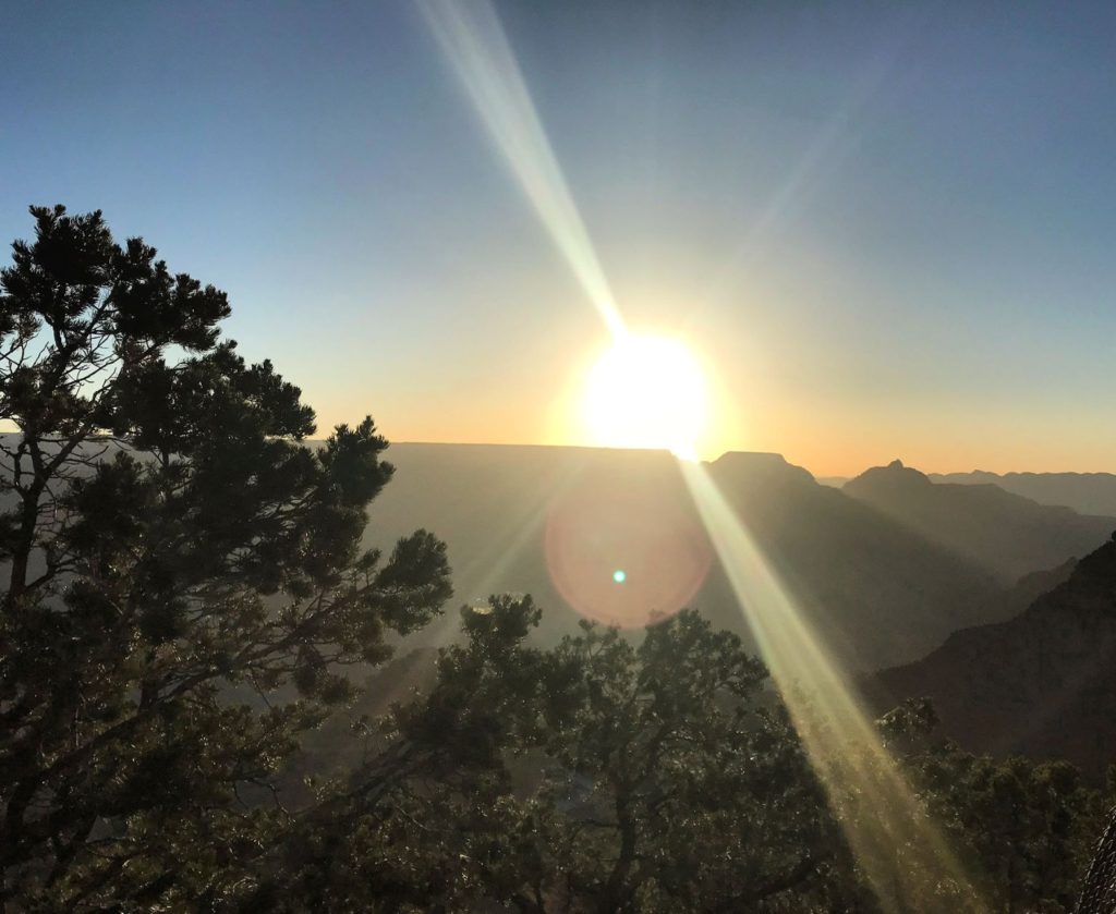 Sunrise at Mather Point in the Grand Canyon