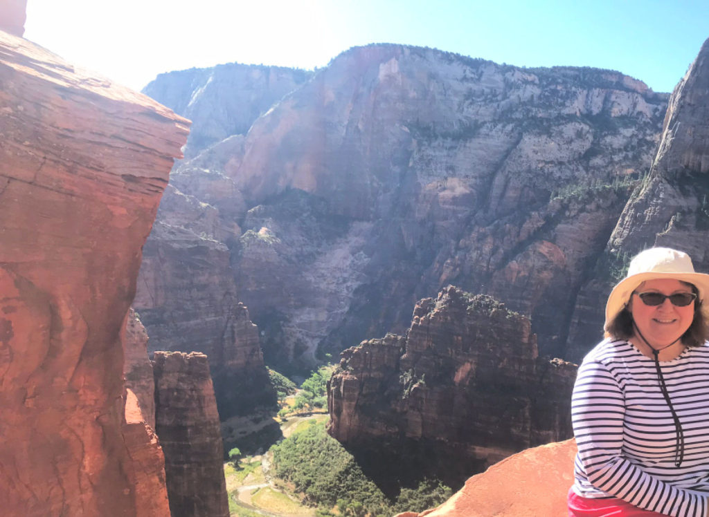 Top of Angels Landing in Zion National Park