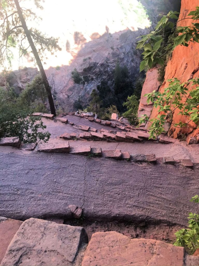 Switchbacks on Angels Landing Hike in Zion National Park