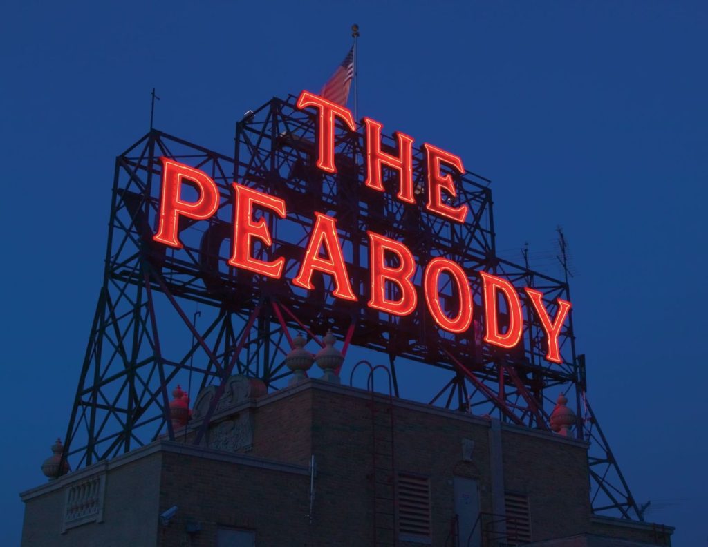 The Peabody Memphis Rooftop Sign